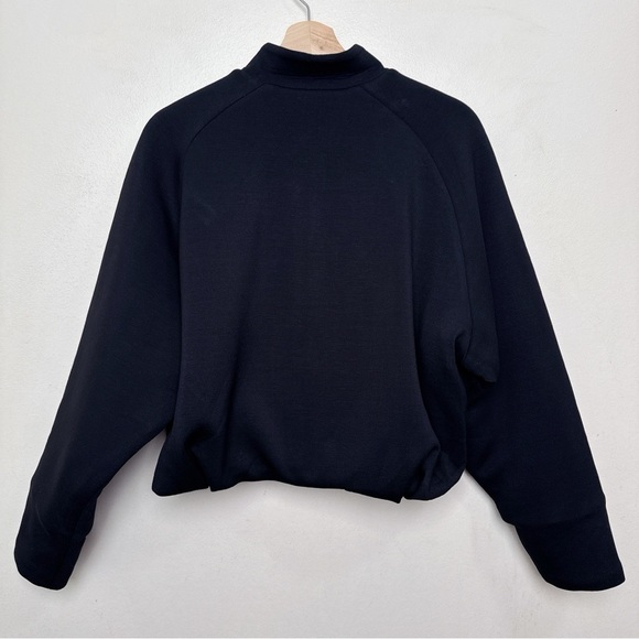 Leze The Label Womens Medium Weighted Harlow Cropped Basic Jacket In Black - Picture 14 of 14